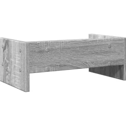 vidaXL skærmstander 42x24x16 cm konstrueret træ grå sonoma-eg