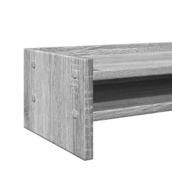 vidaXL skærmstander 42x24x16 cm konstrueret træ grå sonoma-eg