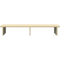 vidaXL skærmstander 100x27x15 cm konstrueret træ sonoma-eg