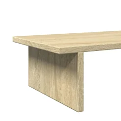 vidaXL skærmstander 100x27x15 cm konstrueret træ sonoma-eg