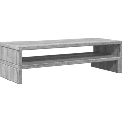 vidaXL skærmstander 54x22x15 cm konstrueret træ grå sonoma-eg