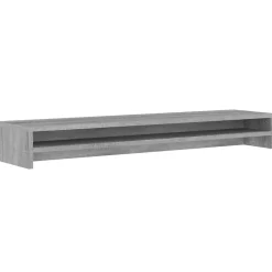 vidaXL skærmstander 100x24x13 cm konstrueret træ grå sonoma-eg