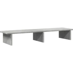 vidaXL skærmstander 100x27x15 cm konstrueret træ betongrå