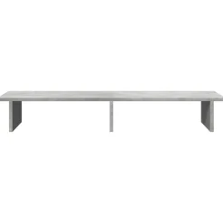 vidaXL skærmstander 100x27x15 cm konstrueret træ betongrå