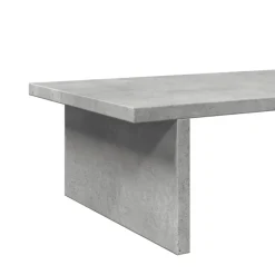 vidaXL skærmstander 100x27x15 cm konstrueret træ betongrå