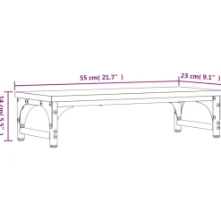 vidaXL skærmstander 55x23x14 cm konstrueret træ sonoma-eg