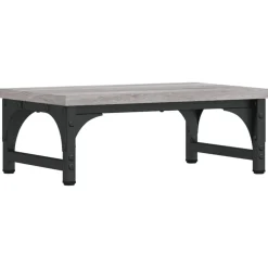 vidaXL skærmstander 37x23x14 cm konstrueret træ grå sonoma-eg