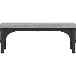 vidaXL skærmstander 37x23x14 cm konstrueret træ grå sonoma-eg