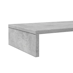 vidaXL skærmstander 100x27x10 cm konstrueret træ betongrå