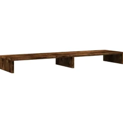vidaXL skærmstander 100x27x10 cm konstrueret træ røget egetræsfarve