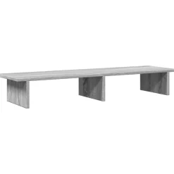 vidaXL skærmstander 100x27x15 cm konstrueret træ grå sonoma-eg