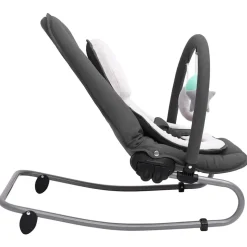 vidaXL skråstol til baby stål antracitgrå