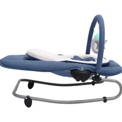 vidaXL skråstol til baby stål marineblå