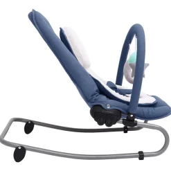 vidaXL skråstol til baby stål marineblå