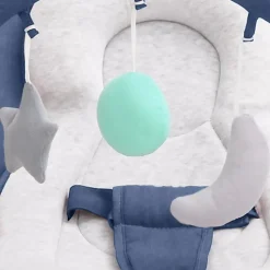 vidaXL skråstol til baby stål marineblå