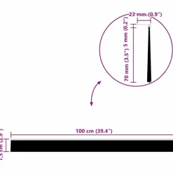 vidaXL Skruemonterede dørbørste tætninger 2 pcs Sølv 100 cm