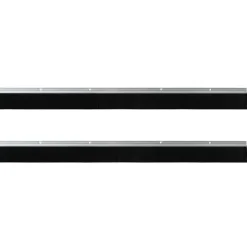 vidaXL Skruemonterede dørbørste tætninger 2 pcs Sølv 100 cm