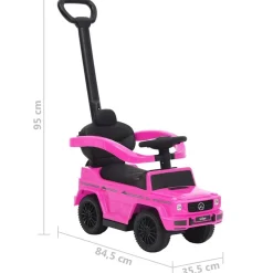 vidaXL skubbe-gåbil G63 pink