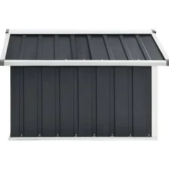 vidaXL skur til robotplæneklipper 92x97x63 cm galvaniseret stål grå