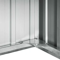 vidaXL skur til robotplæneklipper 92x97x63 cm galvaniseret stål grå