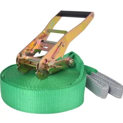 vidaXL slackline 15 m x 50 mm 150 kg grøn