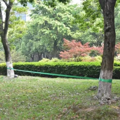 vidaXL slackline 15 m x 50 mm 150 kg grøn