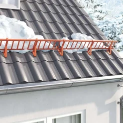 vidaXL Snebeskyttelse Støtte Rød 29,5 x 3 x 34,5 cm Stål