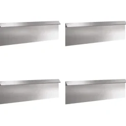 vidaXL Sneglehegn 8 pcs Sølv Rustfrit stål