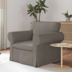 vidaXL Sofa Gråbrun 95 x 82 x 80 cm Stof