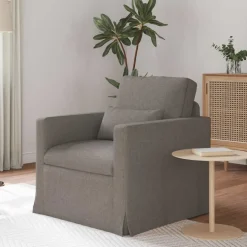 vidaXL Sofa Gråbrun 78 x 78 x 80 cm Stof