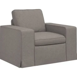 vidaXL Sofa Gråbrun 103 x 80 x 82 cm Stof