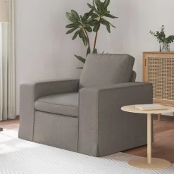 vidaXL Sofa Gråbrun 103 x 80 x 82 cm Stof
