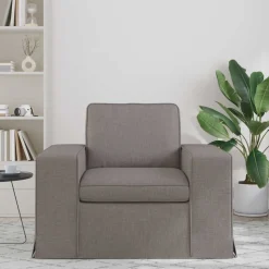 vidaXL Sofa Gråbrun 103 x 80 x 82 cm Stof