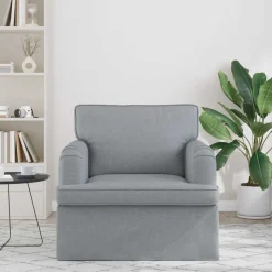 vidaXL Sofa Lysegrå 84 x 80 x 85 cm Stof