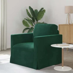 vidaXL Sofa Mørkegrøn 78 x 78 x 80 cm Fløjl