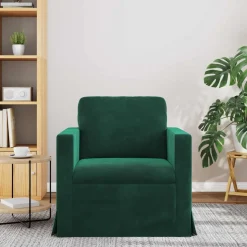 vidaXL Sofa Mørkegrøn 78 x 78 x 80 cm Fløjl