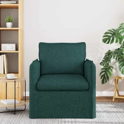 vidaXL Sofa Mørkegrøn 195 x 82 x 85 cm Stof