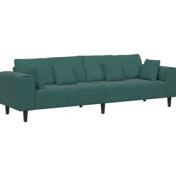 vidaXL Sofa Mørkegrøn 250 x 77 x 76 cm Fløjl