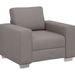 vidaXL Sofa Stol Gråbrun 100 cm Stof