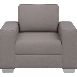 vidaXL Sofa Stol Gråbrun 100 cm Stof