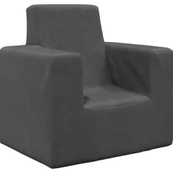 vidaXL sofa til børn blødt plys antracitgrå