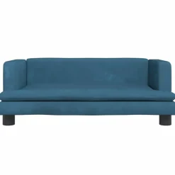 vidaXL sofa til børn 80x45x30 cm velour blå