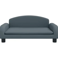 vidaXL sofa til børn 70x45x30 cm stof mørkegrå