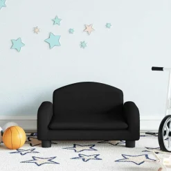 vidaXL sofa til børn 50x40x30 cm stof sort