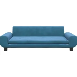 vidaXL sofa til børn 100x54x33 cm velour blå