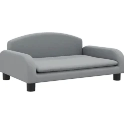 vidaXL sofa til børn 70x45x30 cm stof lysegrå
