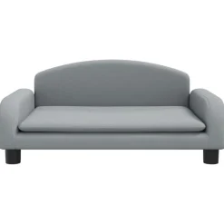vidaXL sofa til børn 70x45x30 cm stof lysegrå