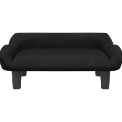 vidaXL sofa til børn 70x40x24 cm velour sort