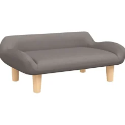 vidaXL sofa til børn 70x40x24 cm stof gråbrun