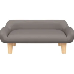 vidaXL sofa til børn 70x40x24 cm stof gråbrun